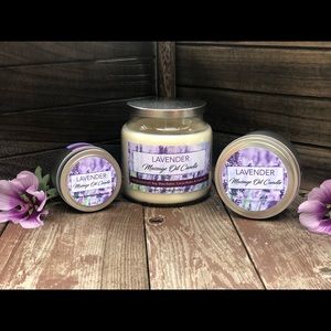 Massage Oil Candle, Lavender, 16 oz Jar
